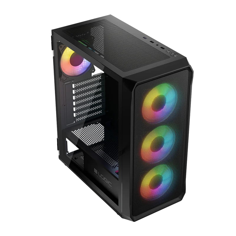 Корпус LogicConcept Portos ARGB Midi Black (AT-PORTOS-10-0000000-0002)