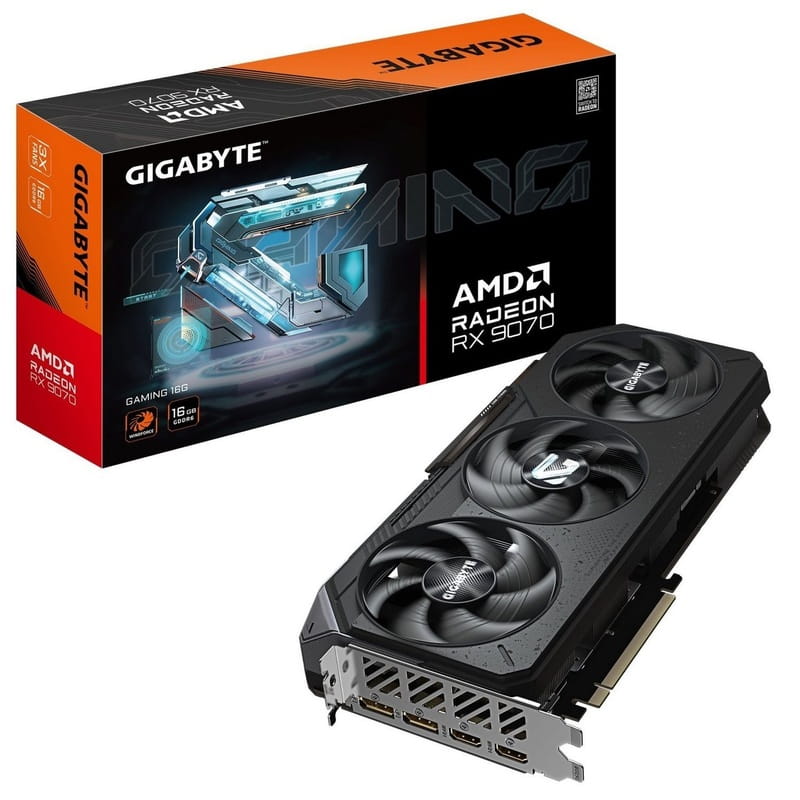Видеокарта AMD Radeon RX 9070 16GB GDDR6 Gaming Gigabyte (GV-R9070GAMING-16GD)