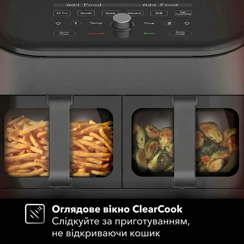 Мультипечь Instant Vortex Plus Double Basket ClearCook