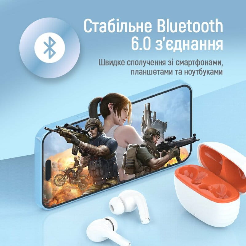 Bluetooth-гарнитура СolorWay Slim TWS-5 Earbuds White (CW-TWS5WT)