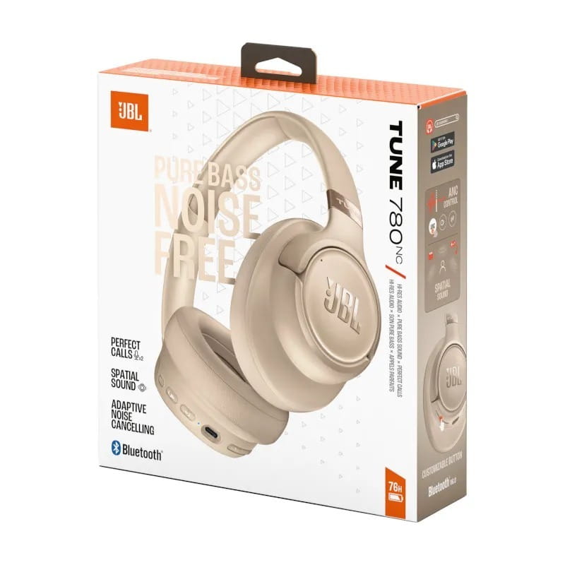 Bluetooth-гарнитура JBL Tune 780NC Beige (JBLT780NCBEG)