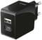 Фото - Сетевое зарядное устройство Trust Urban Fast Dual USB-C&USB (17W, 2USB 3.0A) Black (21589) | click.ua