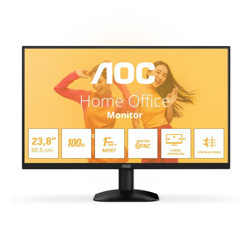 Монітор AOC 23.8" 24B35HM2 VA Black 100Hz