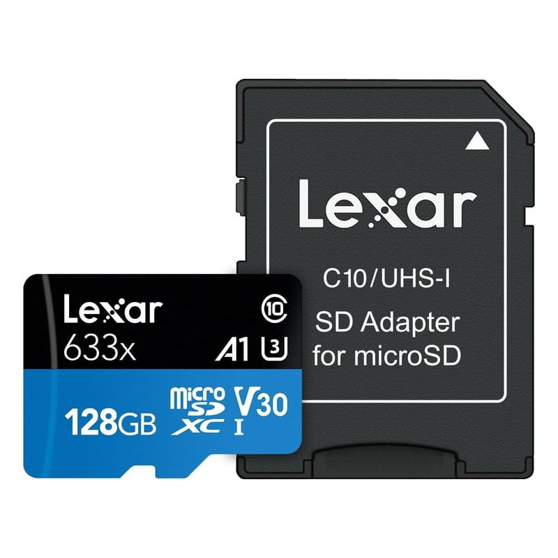 Карта пам`ятi MicroSDXC 128GB UHS-I Class 10 Lexar + SD-адаптер (LSDMI128BB633A)