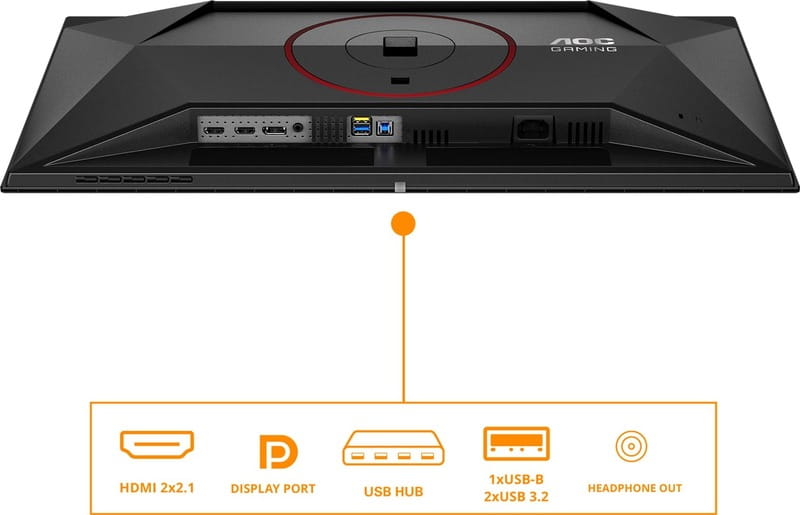 Монітор AOC 26.5" Q27G4ZDR QD-OLED Black/Red 240Hz