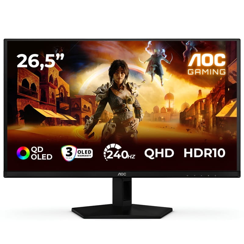 Монитор AOC 26.5" Q27G41ZDF QD-OLED Black/Red 240Hz