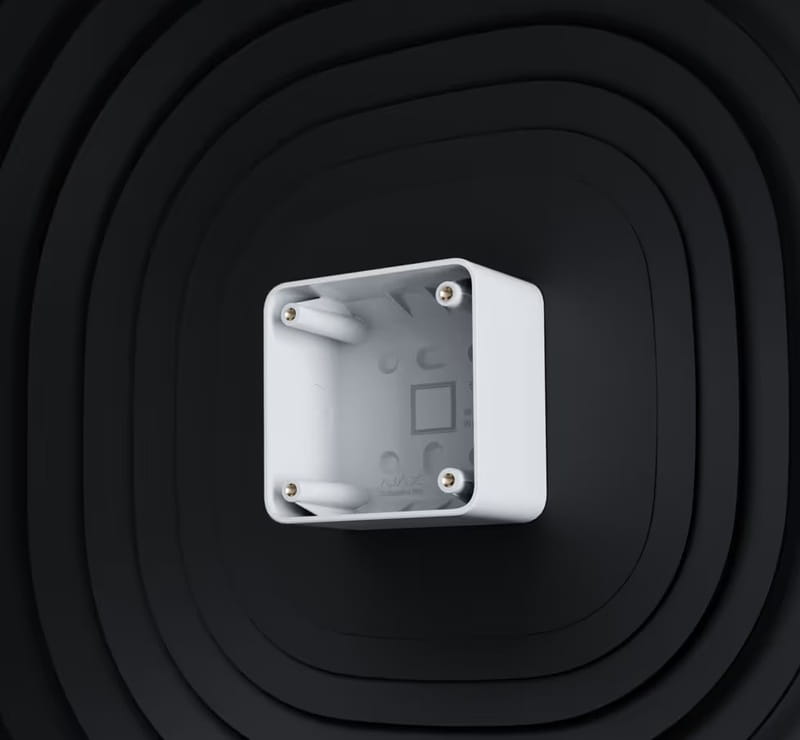 Монтажная коробка SurfaceBox для выключателей Ajax LightSwitch, розеток Ajax Outlet White