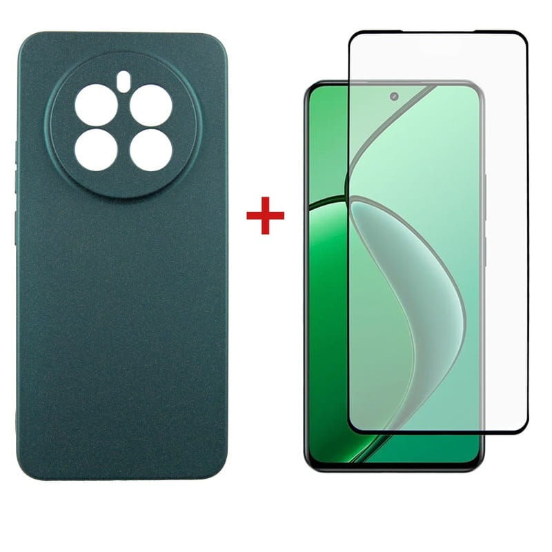 Чохол-накладка Dengos Soft для Realme 12 4G/5G Green (DG-KM-184) + захисне скло