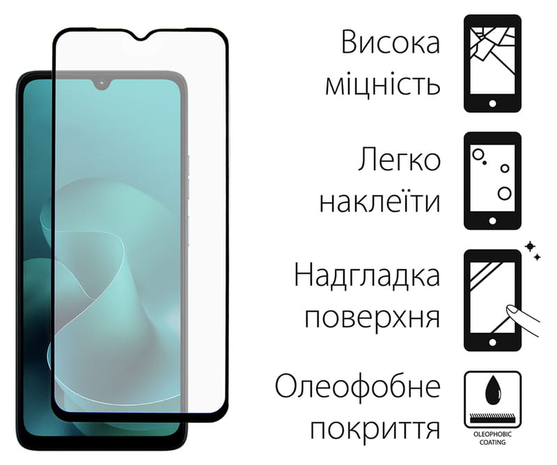 Чохол-накладка Dengos Soft для Motorola Moto G06 Green (DG-KM-180) + захисне скло