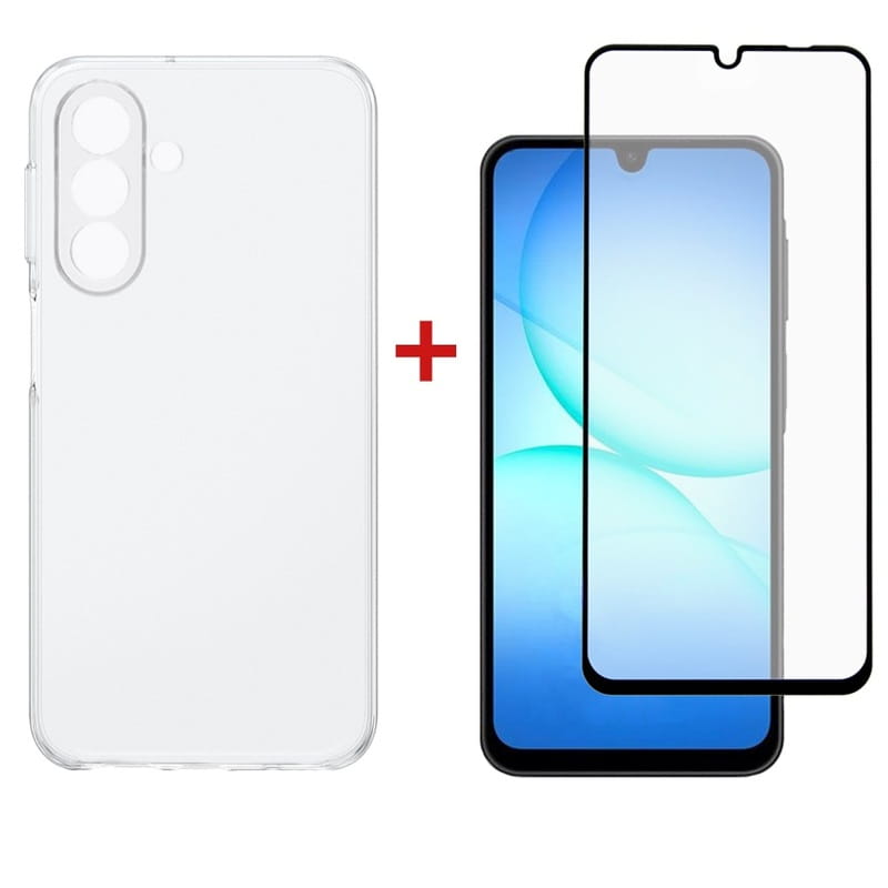 Чохол-накладка Dengos Soft для Samsung Galaxy A17 5G SM-A176 Clear (DG-KM-171) + захисне скло