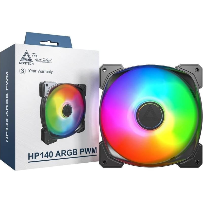 Вентилятор Montech HP140 ARGB PWM (B) Black