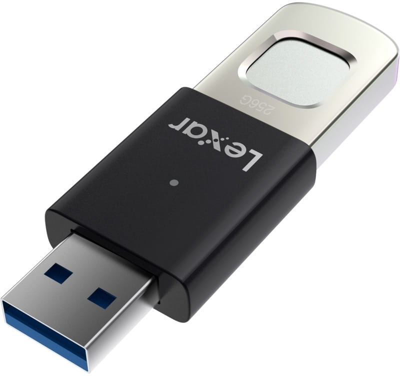 Флеш-накопичувач USB3.0 256GB Lexar Jump Drive Fingerprint F35 Pro Black (LJDF35P256G-RNBNG)