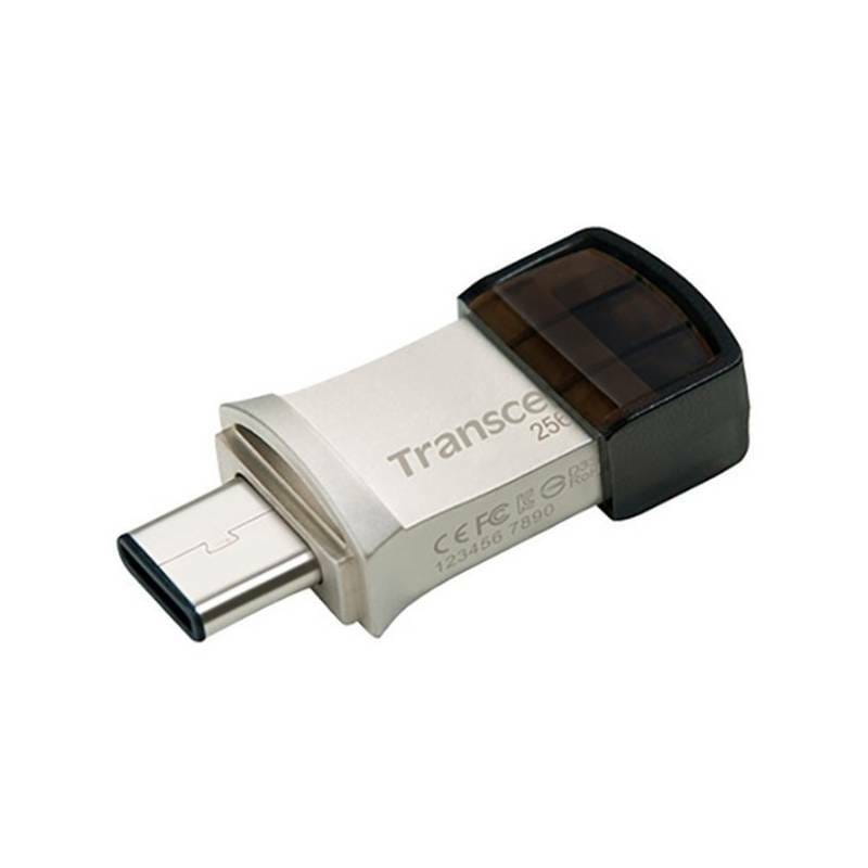 Флеш-накопитель USB 3.1 256GB Type-C Transcend JetFlash 890 Silver (TS256GJF890S)