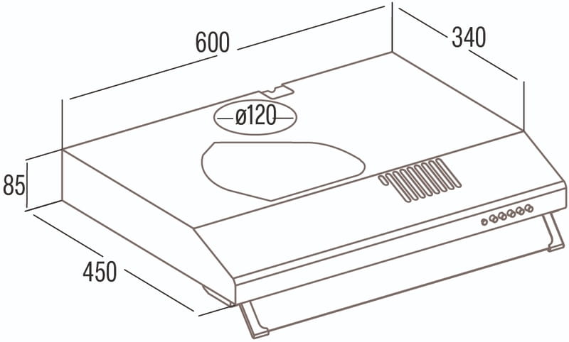 Вытяжка Cata LFK 6001 WH