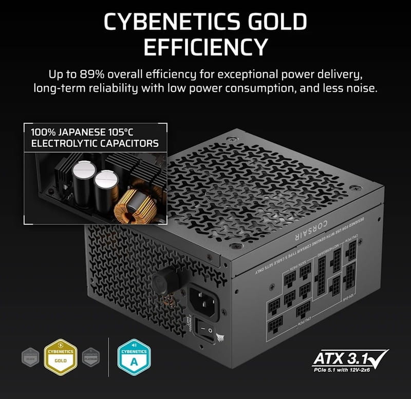 Блок питания Corsair RM750x Shift ATX 3.1 750W (CP-9020298-EU)