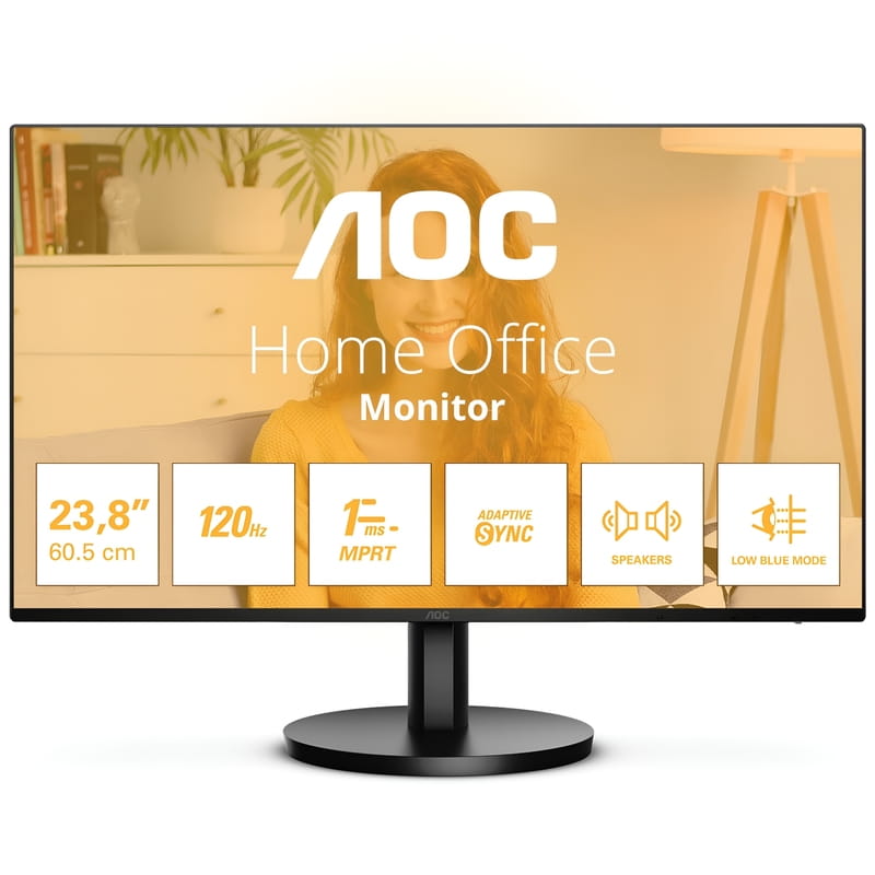 Монітор AOC 23.8" 24B3QA2 IPS Black 120Hz