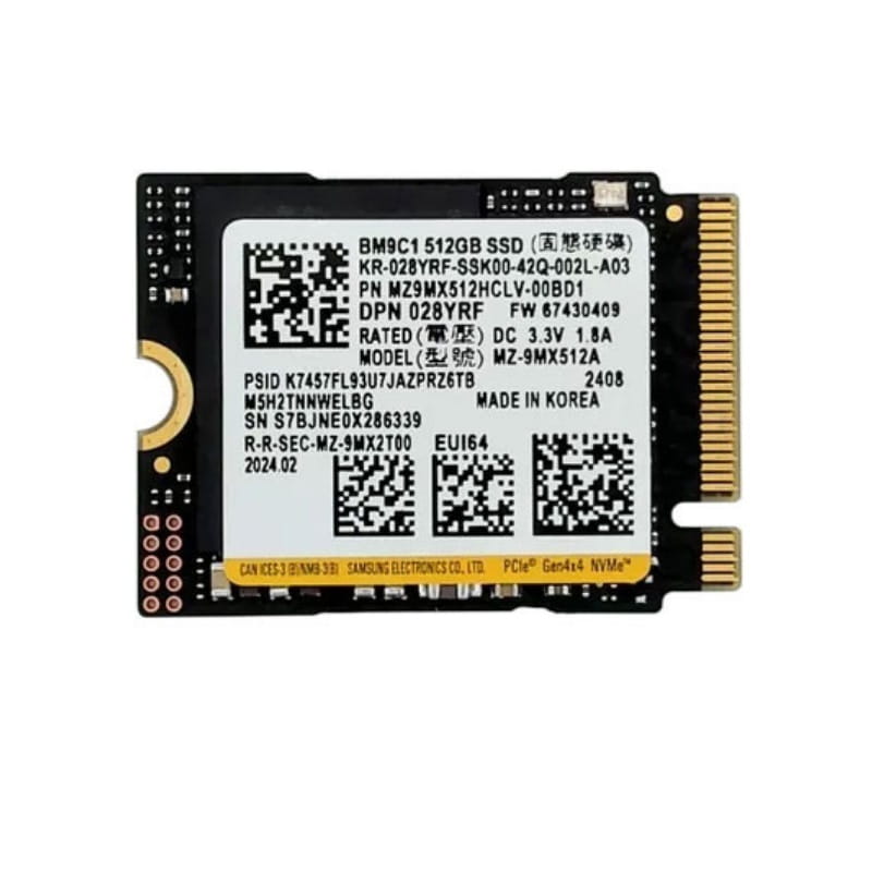 Накопитель SSD 512GB Samsung M.2 2230 PCIe 4.0 x4 TLC (MZ-9MX512A)
