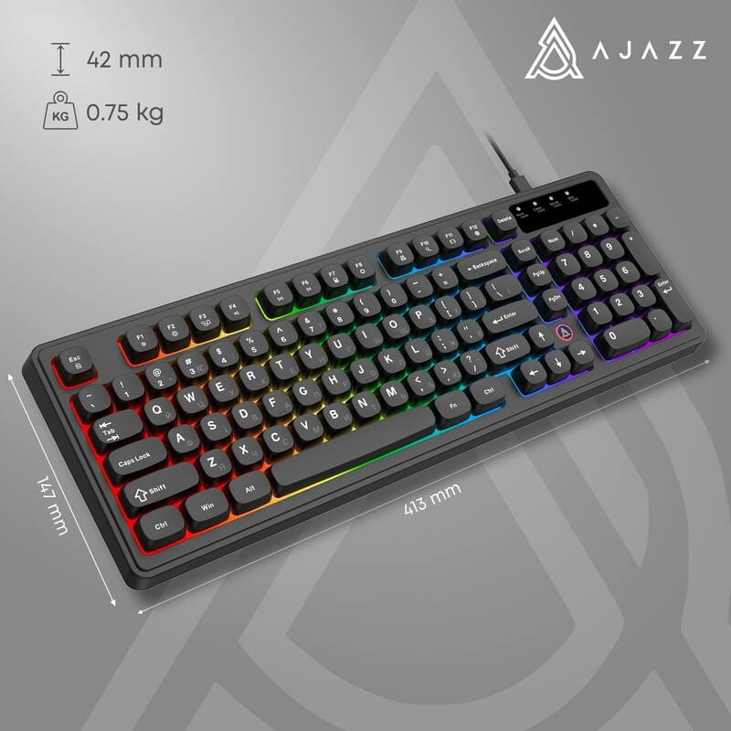 Клавіатура Ajazz AF98 Black USB-C Black (AF98-B)