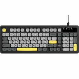 Клавіатура Ajazz AF98 Black USB-C Black Gray Yellow (AF98-BGY)