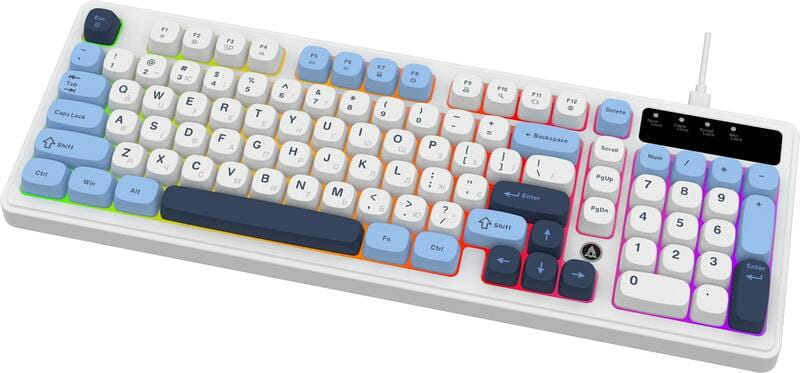 Клавіатура Ajazz AF98 Black USB-C Glacier Blue (AF98-GB)