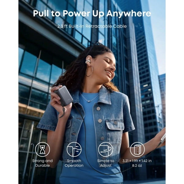 Универсальная мобильная батарея Anker Nano 10000mAh 45W Black (A1638H11)