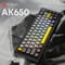 Фото - Клавіатура Ajazz AK650 Moon Yellow Switch Black USB-C (AK650-MY-GWY) | click.ua