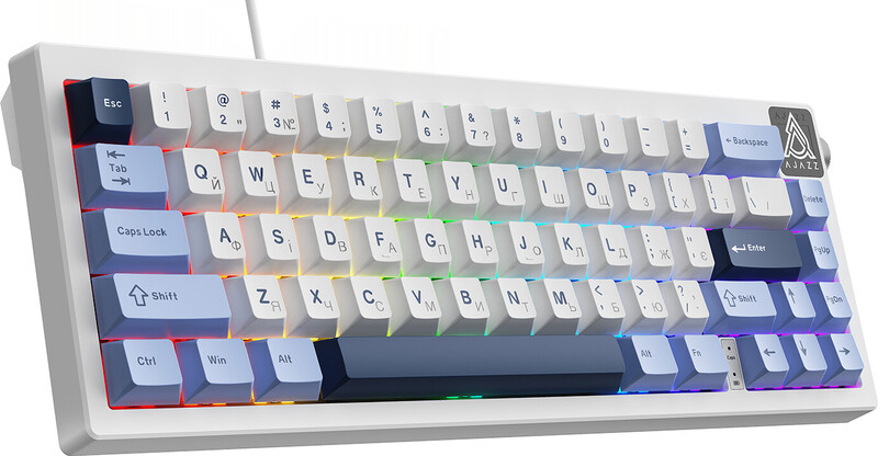 Клавиатура Ajazz AK650 Sea Salt Switch White USB-C (AK650-SS-BWB)