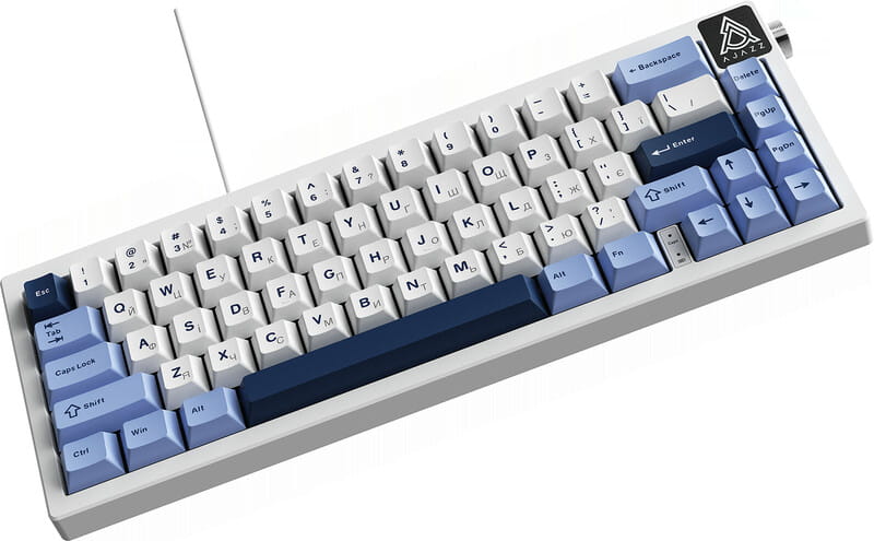 Клавіатура Ajazz AK650 Sea Salt Switch White USB-C (AK650-SS-BWB)