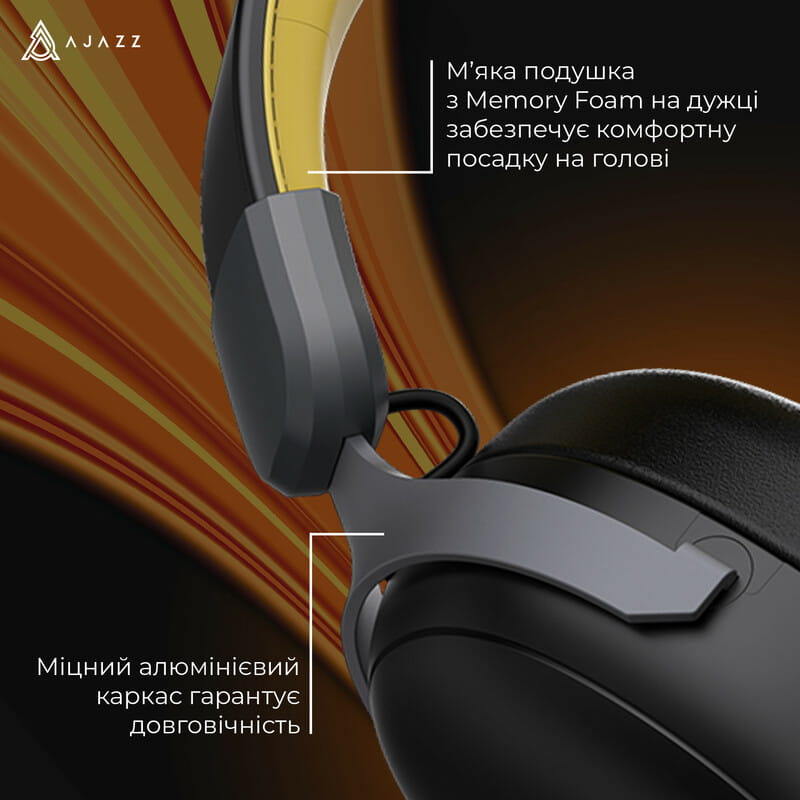 Bluetooth-гарнитура Ajazz AHM08 MAX 3-Mode Black (AHM08-MAX-BGY)