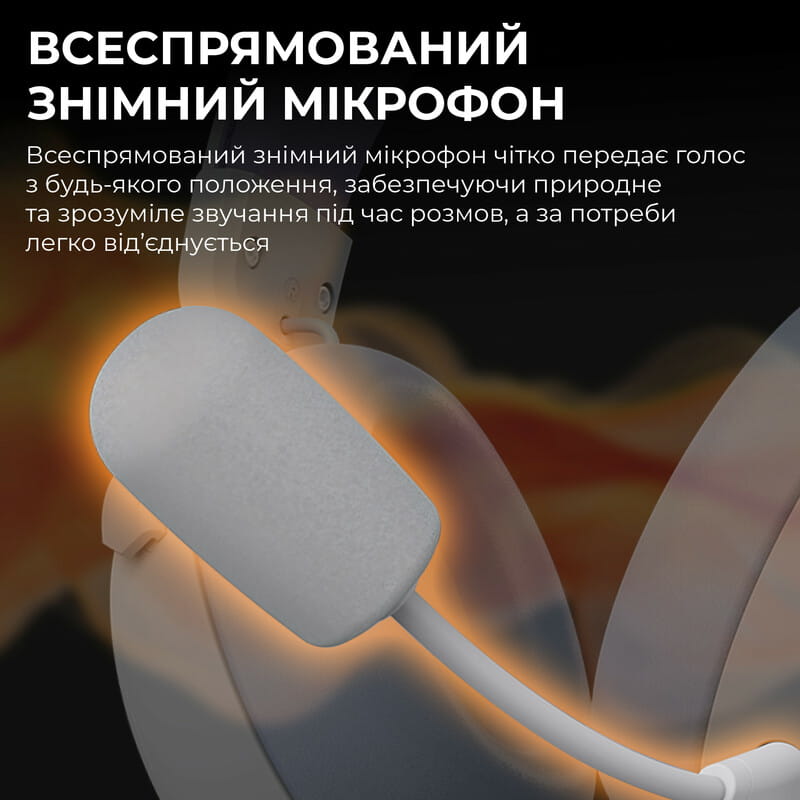 Bluetooth-гарнітура Ajazz AHM08 MAX 3-Mode White (AHM08-MAX-PWB)