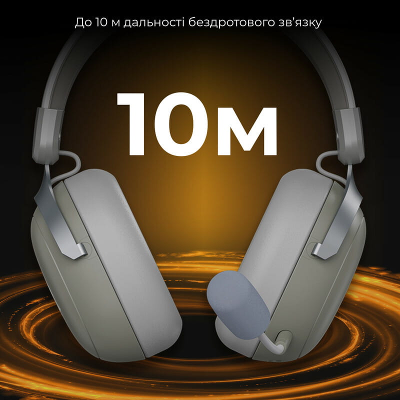 Bluetooth-гарнитура Ajazz AHM08 MAX 3-Mode Grey (AHM08-MAX-GW)