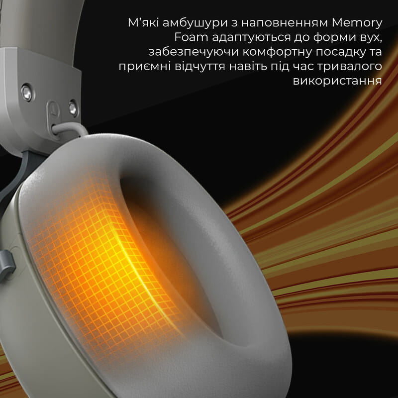 Bluetooth-гарнитура Ajazz AHM08 MAX 3-Mode Grey (AHM08-MAX-GW)