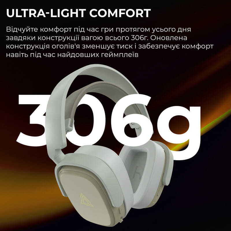 Bluetooth-гарнітура Ajazz AHM09 MAX 3-Mode Grey (AHM09-MAX-GW)