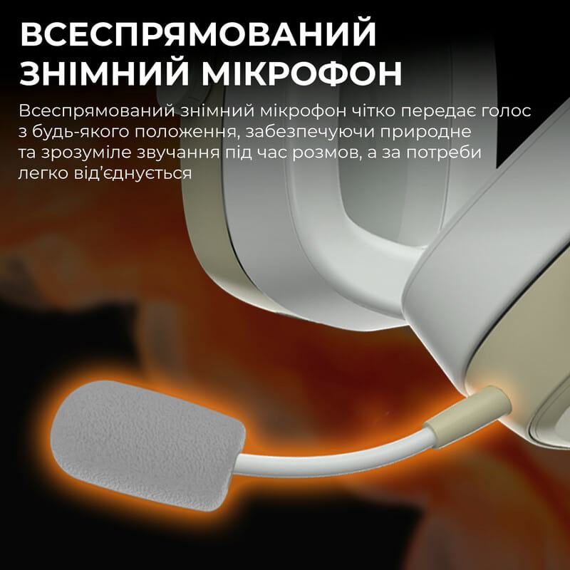 Bluetooth-гарнитура Ajazz AHM09 MAX 3-Mode Grey (AHM09-MAX-GW)
