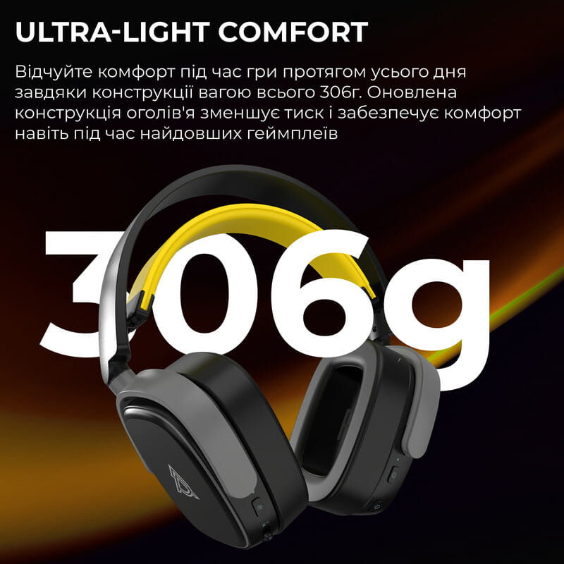 Bluetooth-гарнітура Ajazz AHM09 MAX 3-Mode Black (AHM09-MAX-BGY)
