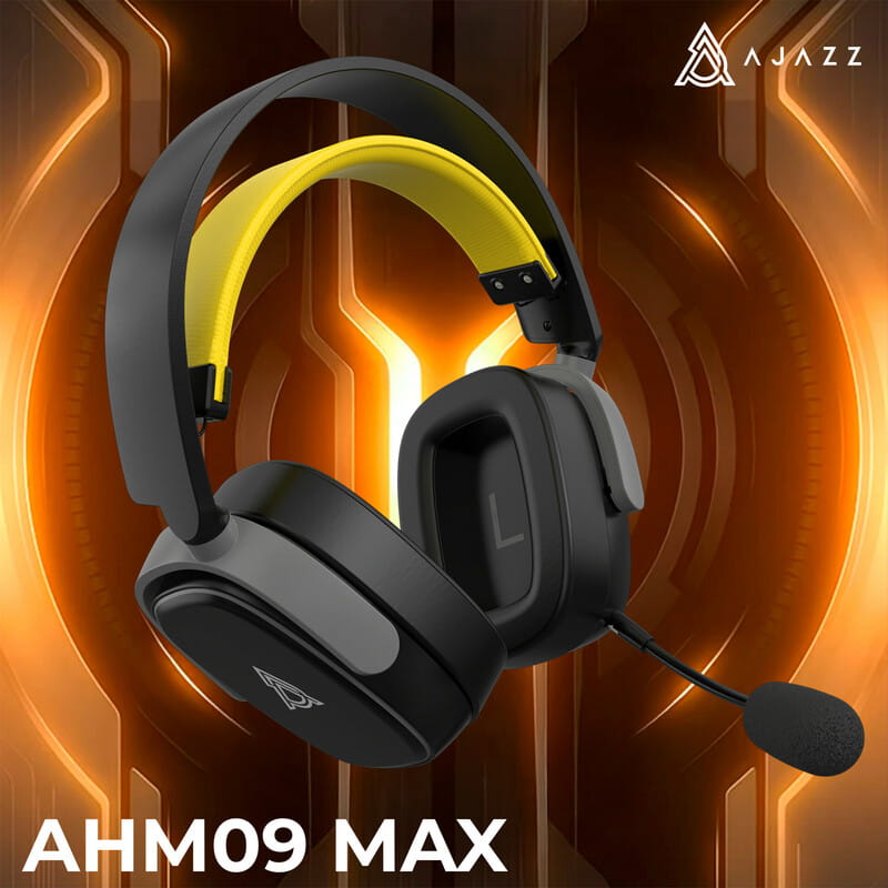 Bluetooth-гарнитура Ajazz AHM09 MAX 3-Mode Black (AHM09-MAX-BGY)