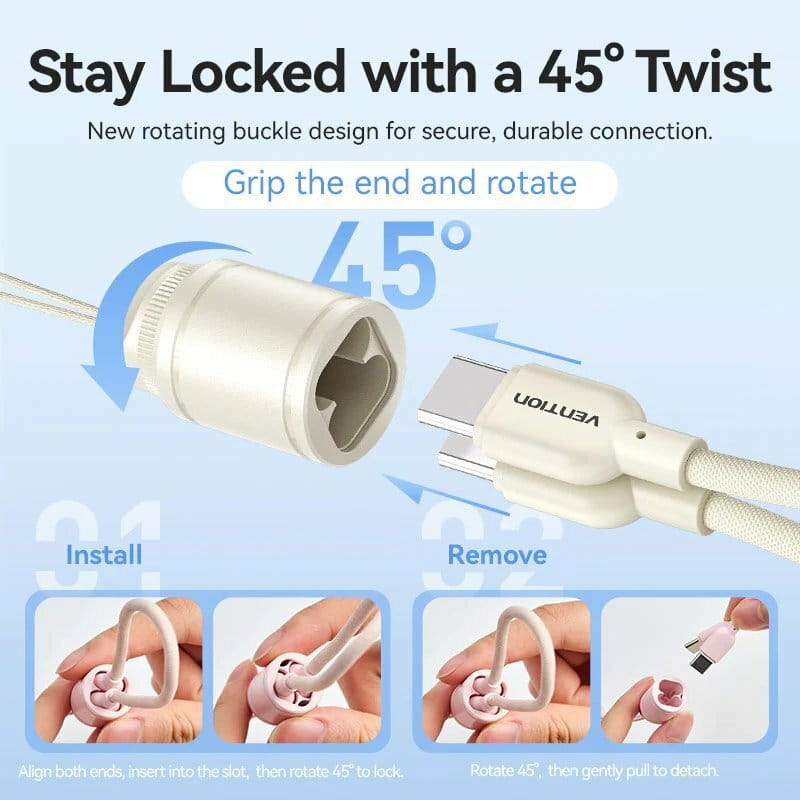 Универсальная мобильная батарея Vention 10000mAh 22.5W Beige (FKAN0-C)