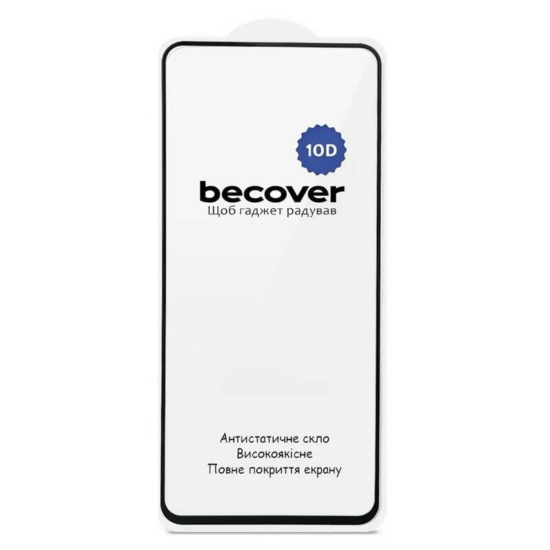 Захисне скло BeCover 10D для Motorola Moto G57 Power Black (714856)