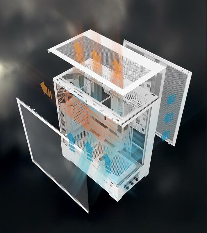 Корпус DarkFlash DY451L Pro White