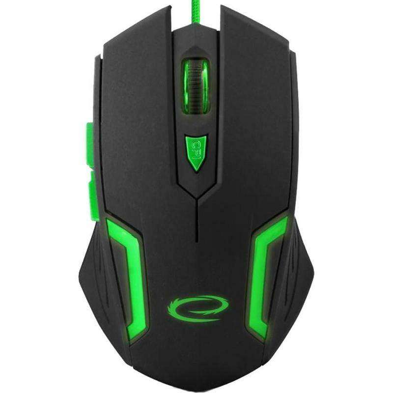Мышь Esperanza EGM205G Fighter Black/Green USB