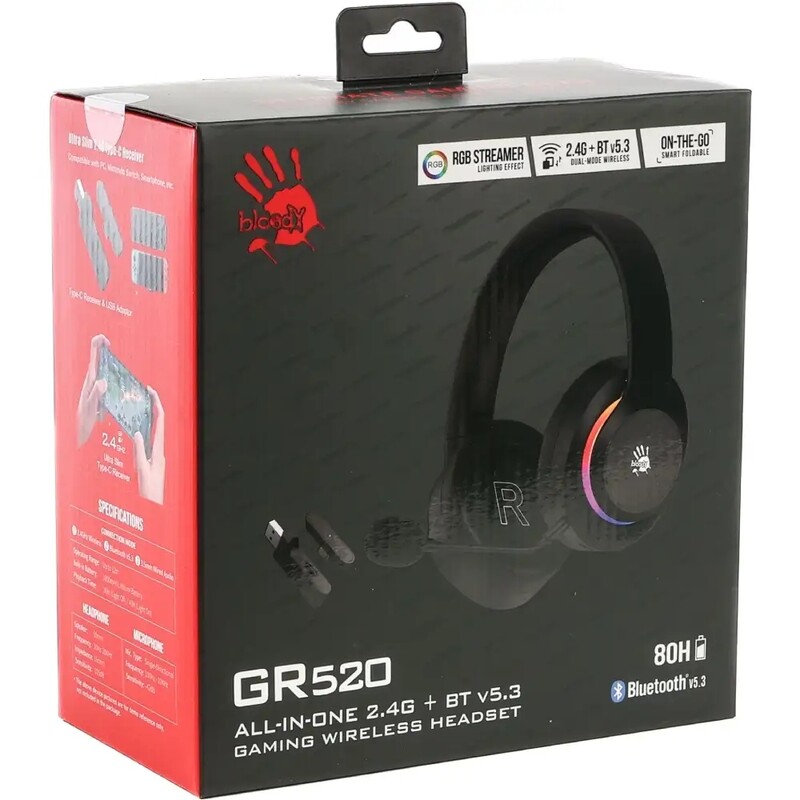 Bluetooth-гарнітура Bloody GR520 Black