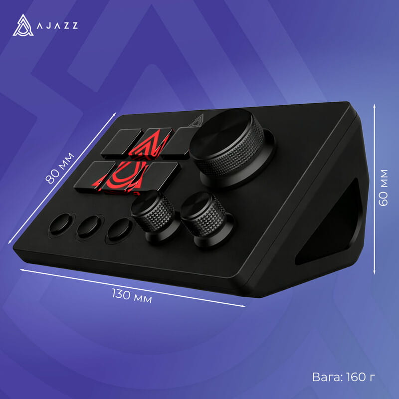 Контроллер для стриминга Ajazz AKP03E USB Black