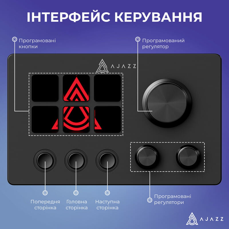 Контроллер для стриминга Ajazz AKP03E USB Black