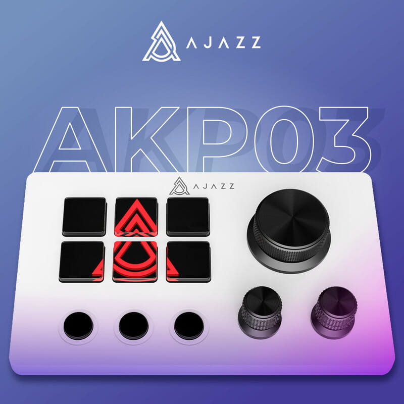Контроллер для стриминга Ajazz AKP03E USB White