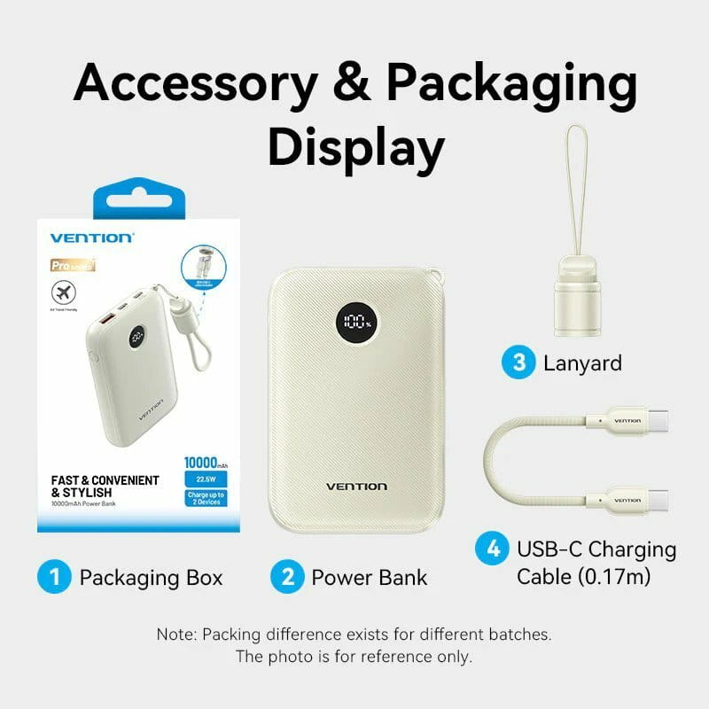 Универсальная мобильная батарея Vention 10000mAh 22.5W Blue (FKAL0-C)