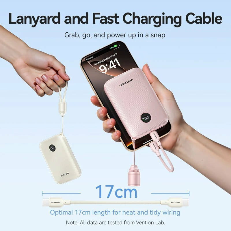 Универсальная мобильная батарея Vention 10000mAh 22.5W Blue (FKAL0-C)