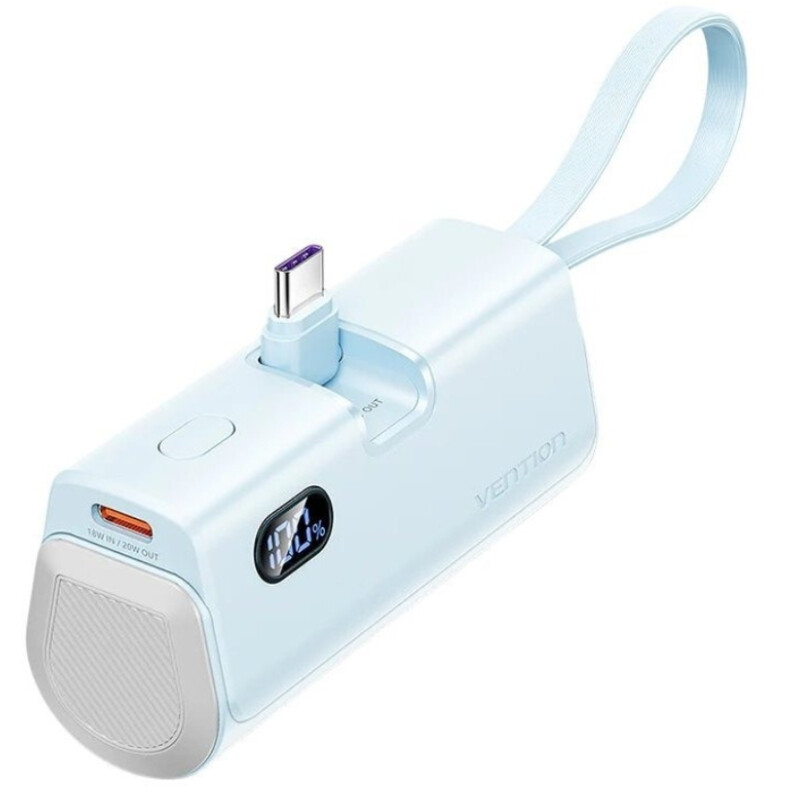 Универсальная мобильная батарея Vention 4800mAh 22.5W Blue (FHQL0)