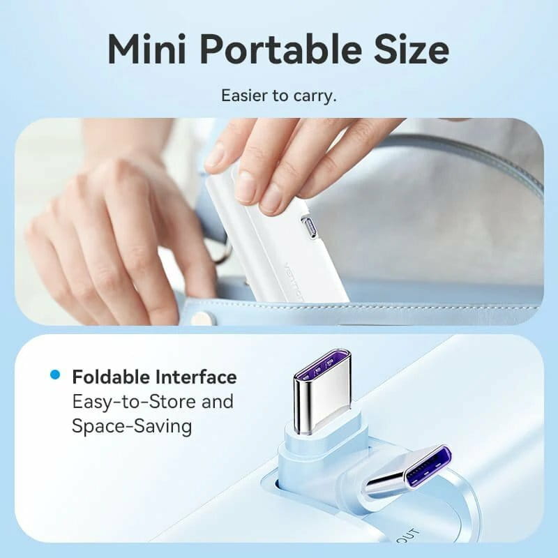 Универсальная мобильная батарея Vention 4800mAh 22.5W Blue (FHQL0)