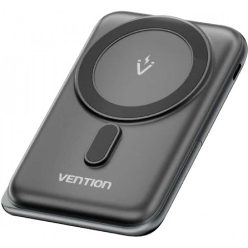 Универсальная мобильная батарея Vention Magnetic Wireless 10000mAh 20W Black (FHNB0)