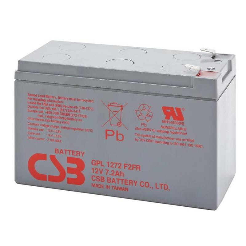Акумуляторна батарея CSB 12V 7.2AH (GPL1272F2FR) AGM